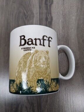 Starbucks BANFF Coffee Mug Global City Icon Collector Series Bear 2011